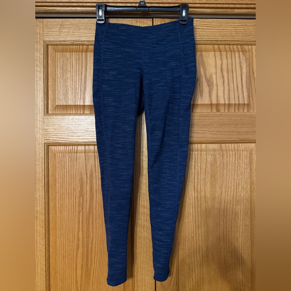 Athleta Heathered Navy Leggings